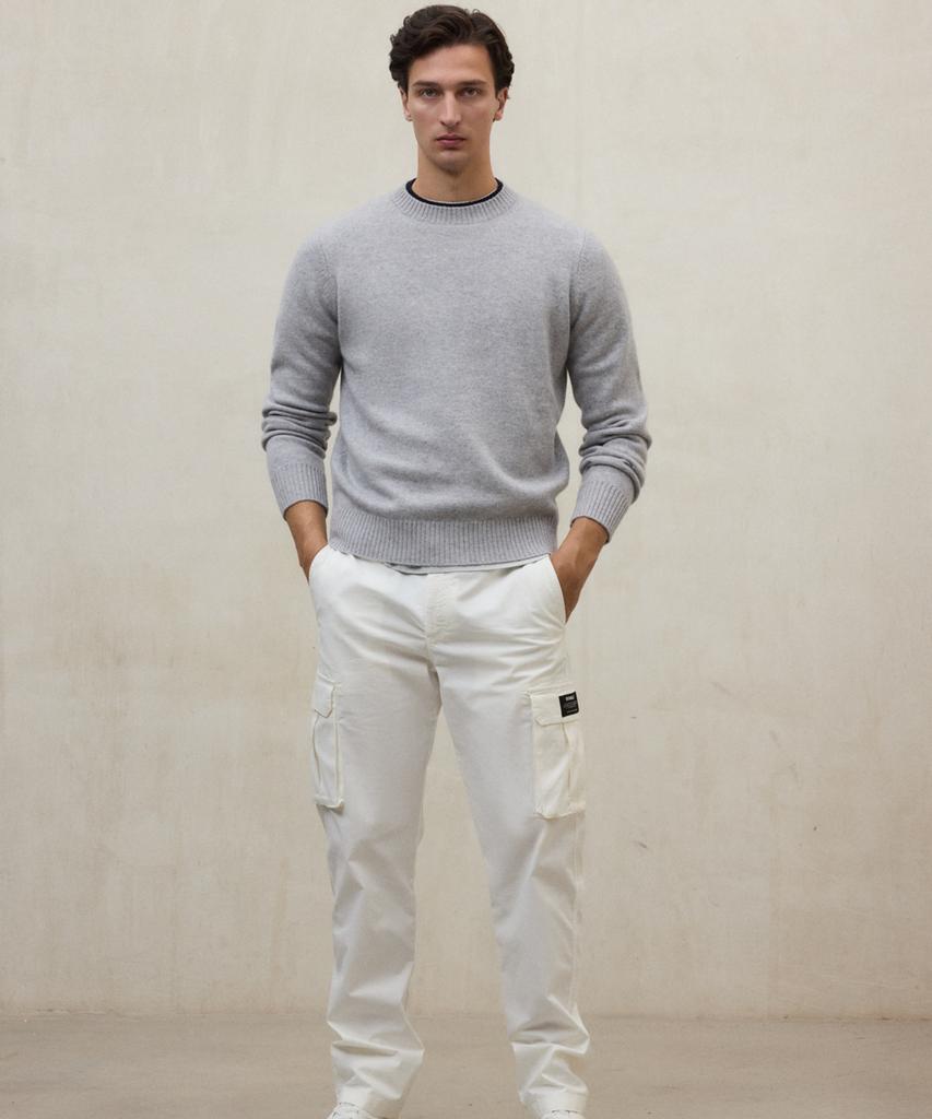 Ekoalpeu Men'S Light Grey Marula Sweater