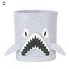 Laundry Basket Cartoon Animal Pattern Space-Saving Felt Clothes Toys Storage Bag for Home