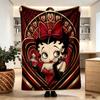 Betty Boop Print Blanket - Soft & Comfortable, for Bedroom, Travel, Sofa, Home Decoration - Birthday Christmas Gift for Friend