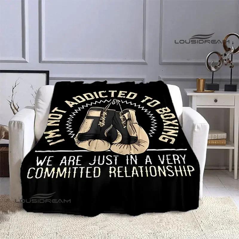 3D Boxing Printing Blanket Blankets for Beds Flange Warm Blanket Home Travel Blankets Bed Linings Birthday Gift