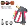 Short Gun Anti-Tangle Rotating High Pressure Car Wash Gun with 4-Color Nozzle Home Use SetPractical Tools