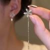 Snowflake Ear Thread Long Tassel Earrings Summer Unique Design Luxury Chic Drop Earrings for Women