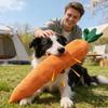 Dog Chew Toy Bite Resistant Plush Carrot Calming Chewing Toy for Dogs Puppy Teething Anxiety Relief Indoor Outdoor Pets Play
