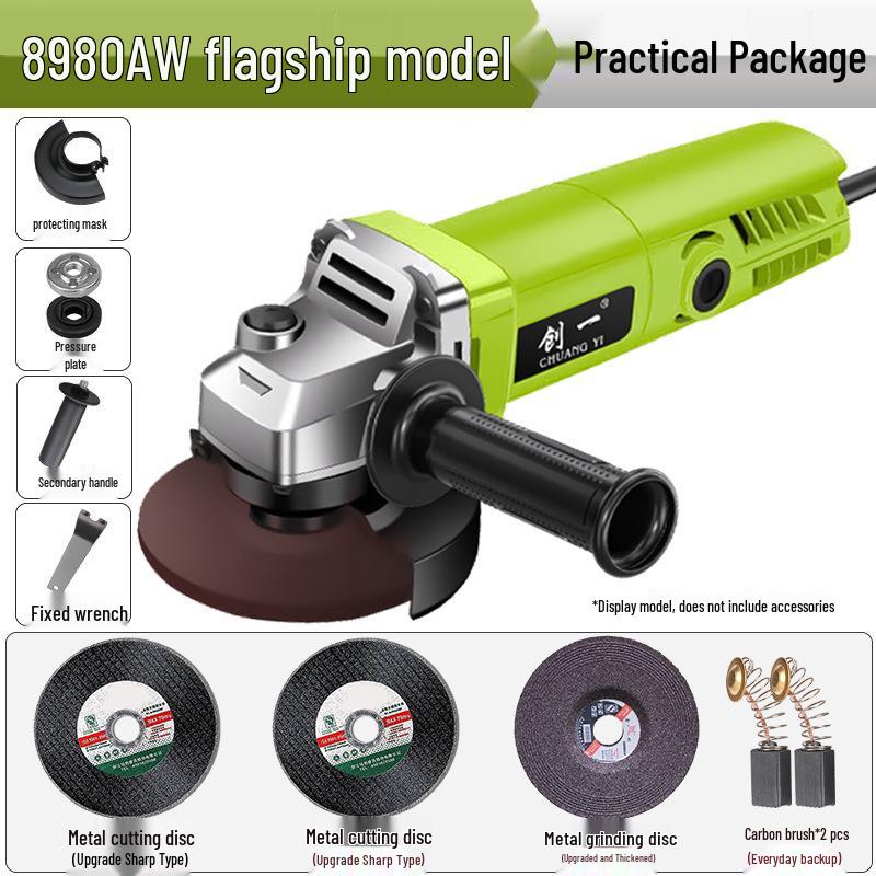 Multifunctional Angle Grinder & Polisher for Household Use