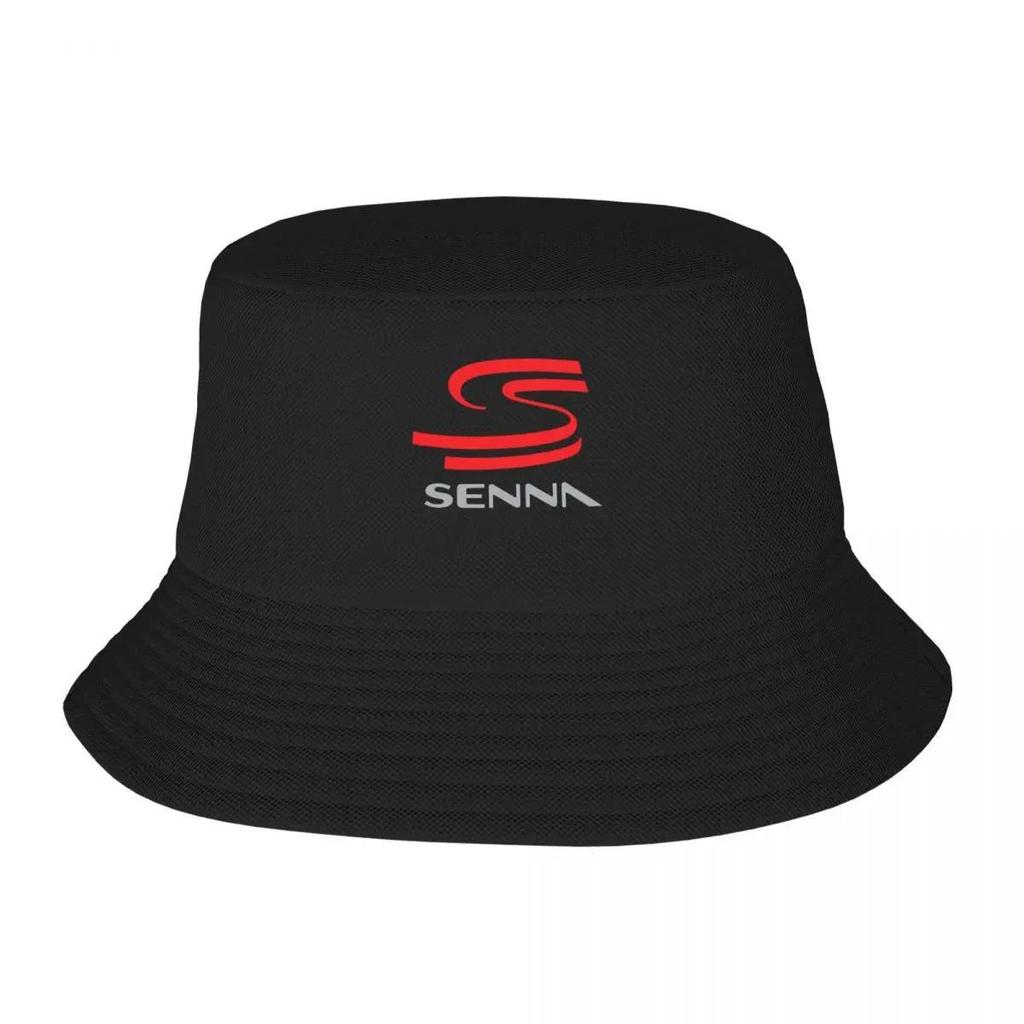 Ayrton Senna logo Klobúk typu bucket Klobúk na opaľovanie čajový Klobúk na Vianoce Dámske čiapky Unisex