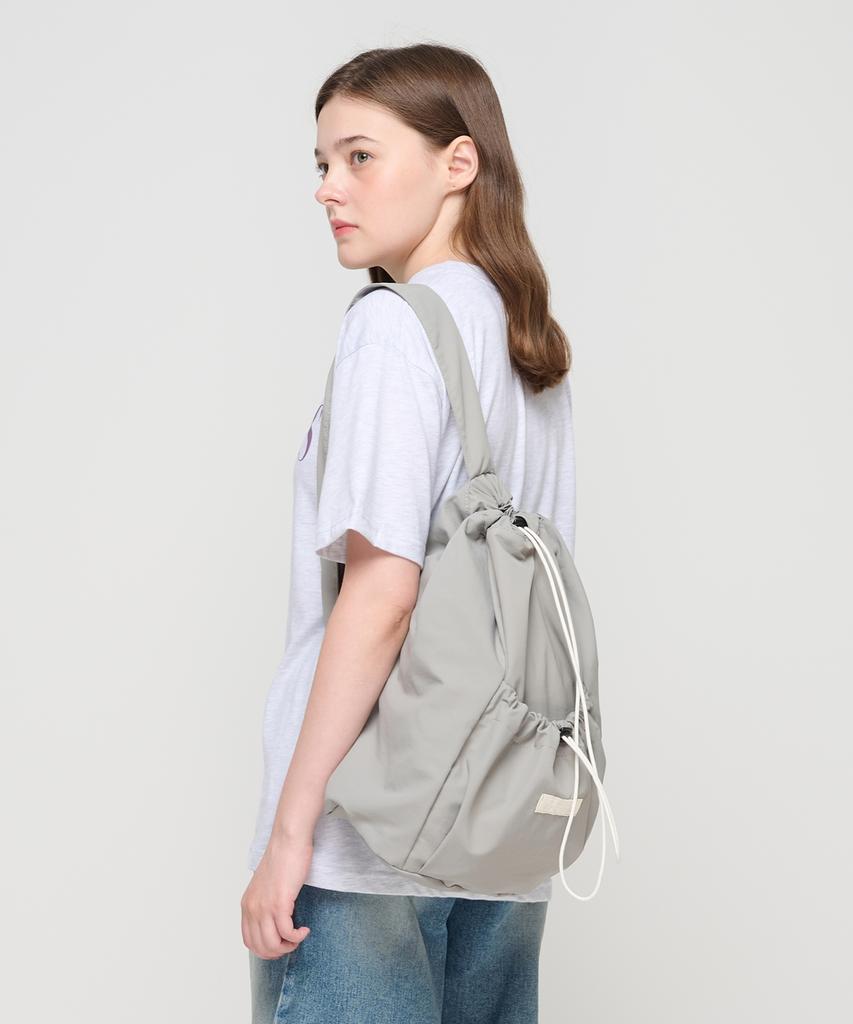 Roidesrois String Pocket Sling Backpack (Grey)