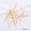 50Pcs Copper T-shaped Needle 9-shaped Ball-shaped Needle For DIY Necklace Bracelet Earrings Jewelry Making Craft Accessories