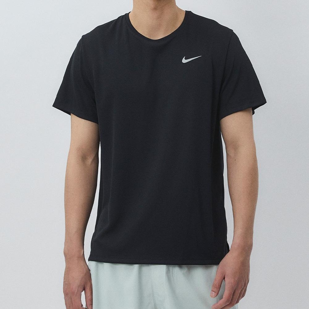 Nike Solid Color Logo T-Shirt Men Tops Black DV9316-010