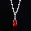 Schmuck Hochkohlenstoff-Diamant Eisblumen-Schliff Luxus Inlay Bankett-Anhänger Hauptstein 12 * 16