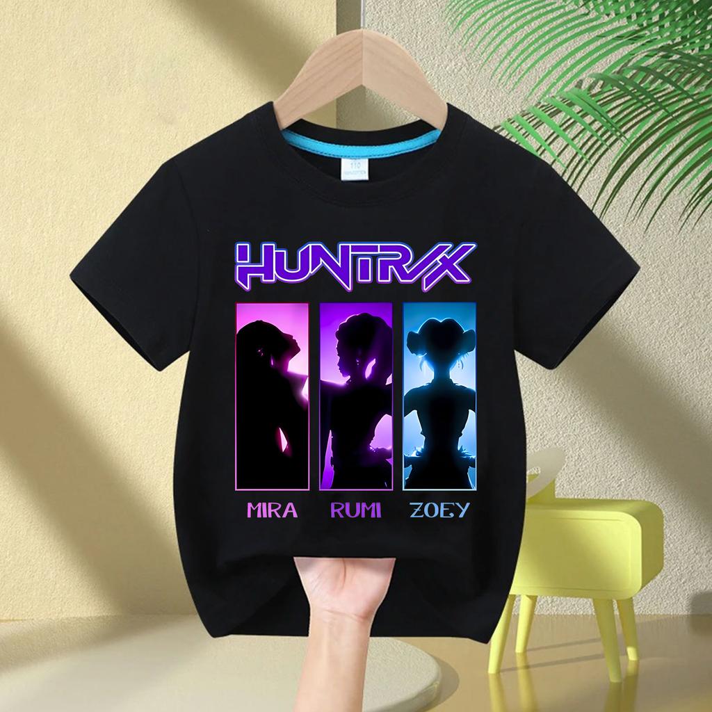 Kinder Unisex T-Shirts Hexenjagd Bedruckt Rundhals Kinder Kurzarm T-Shirt