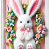 Couvre-porte Lapin de Pâques Œuf Mignon Joyeux Printemps Décoration de Maison Décorations de Porte de Pâques pour Thanksgiving Fête d'Anniversaire Bureaux Maison