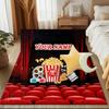 1PC Custom Name Movie Night Poster Theme Floor Mat Ideal for Living Room, Game Rooms, Office, Bedroom Floor Mat Playful Design