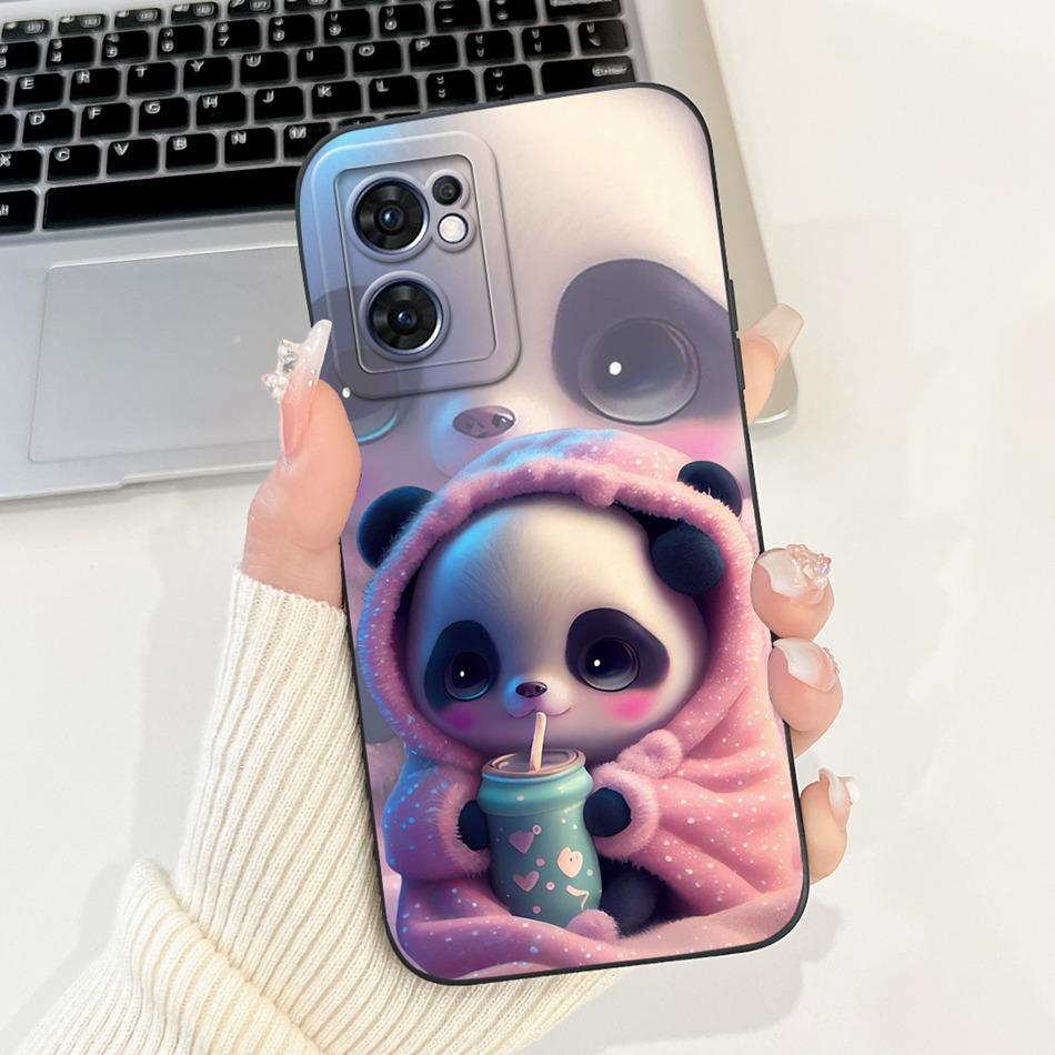 For OPPO Reno7 5G Elegant Sunflower Tulip Printed Phone Case For Oppo Reno 7 5G CPH2371 Soft Silicone Shockproof Cases