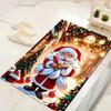 1pc Cute Santa Claus Design Area Rug - Soft, Anti-Slip, and Durable Gaming Room Decor for Bedroom