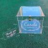 Wedding Clear Card Box Money Case With Lock Party Supplies For Graduation Birthday Party Baby Shower