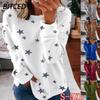 Women's Fashion Casual Long Sleeve O Neck Blouses & Shirts