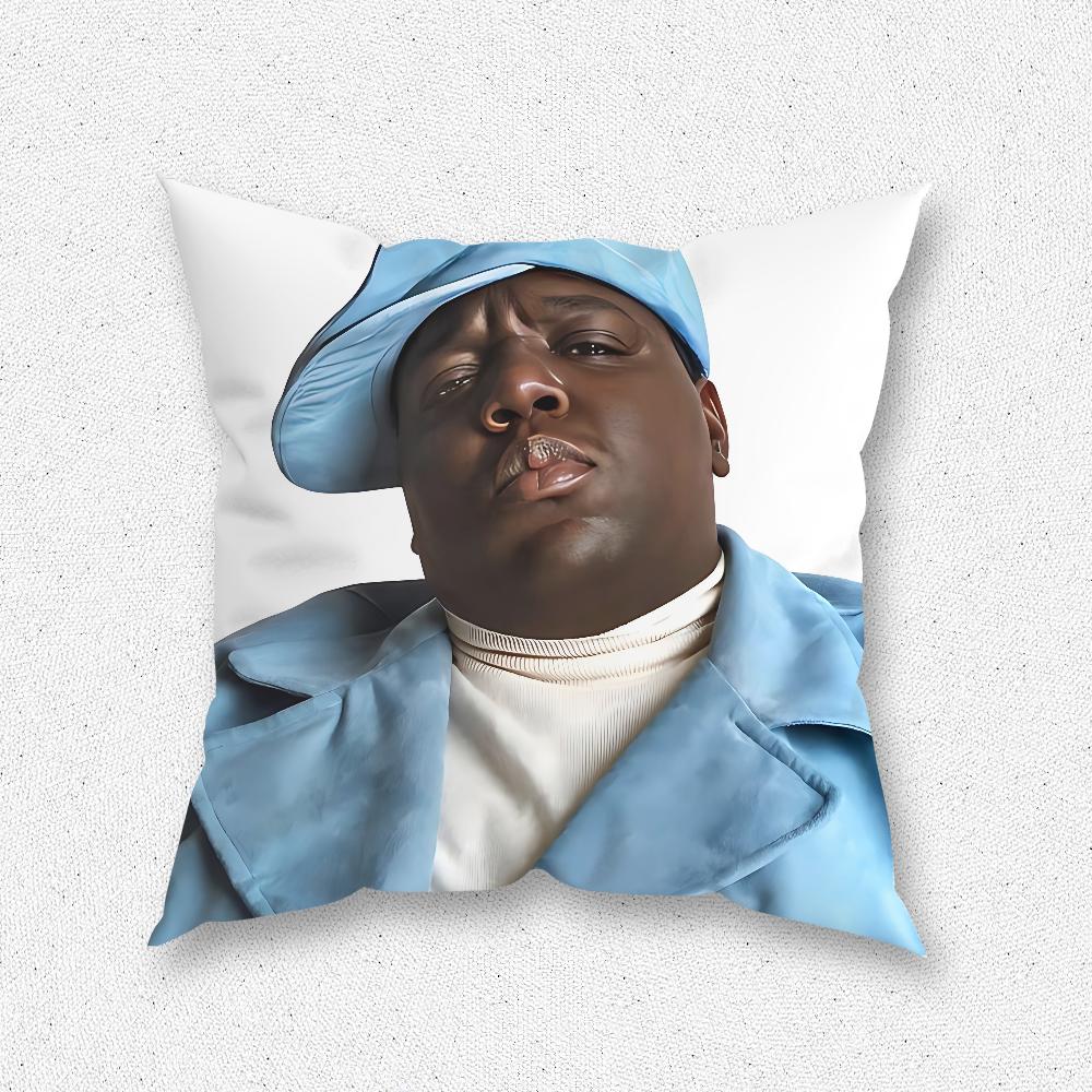 The Notorious B-Biggie BIG Pillow Case For Home Bedroom Room Decoration Living Room Sofa Cushion Cover Suitable