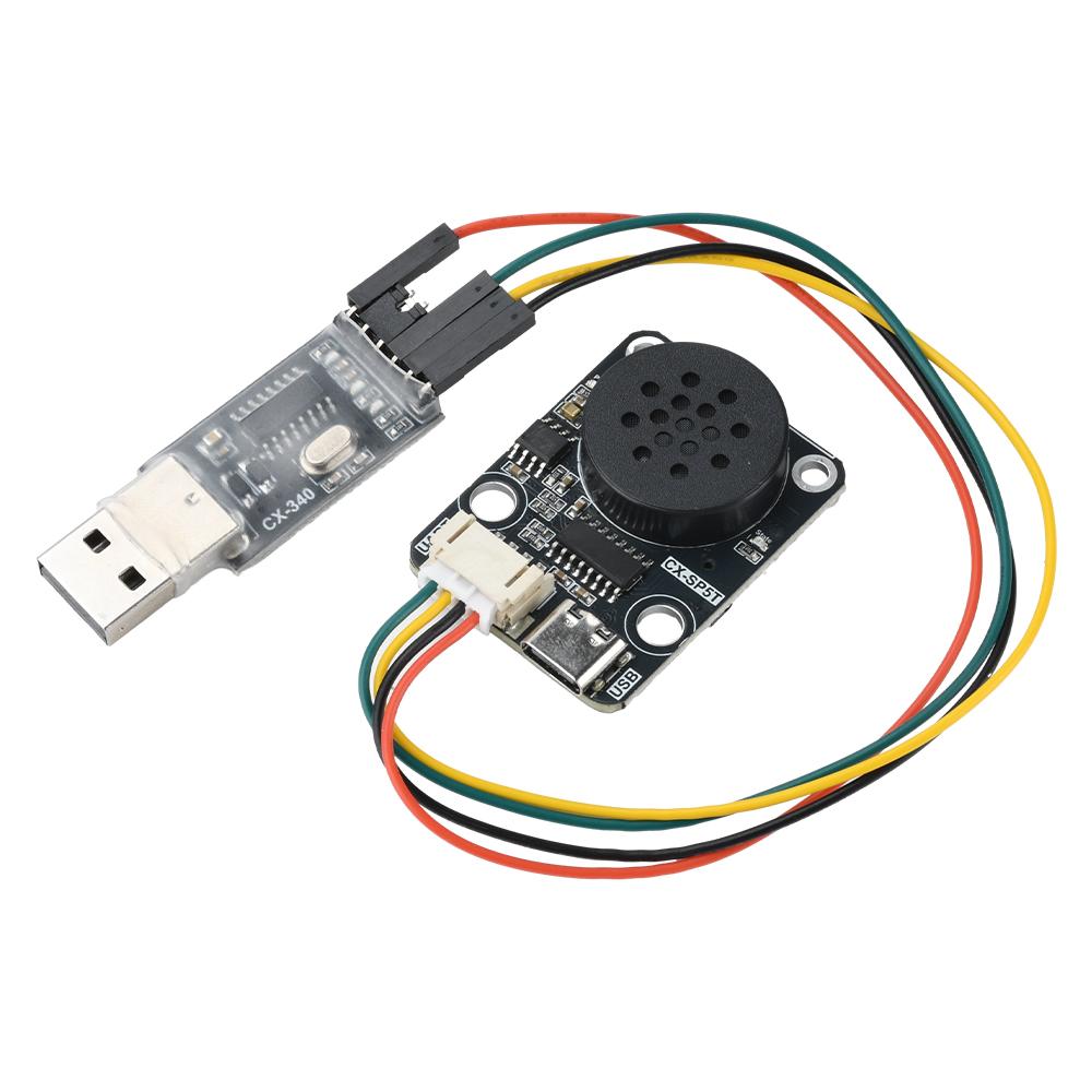 DC 3.3-5V MP3 Voice Playback Module MP3 Intelligent Voice Broadcast UART Serial Port Control TF Card For Arduino