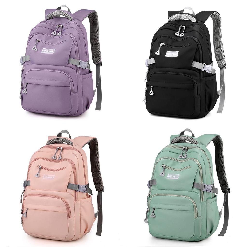 Zaino Scolastico per Ragazzi in Nylon con Spallacci Imbottiti per la Scuola e i Viaggi