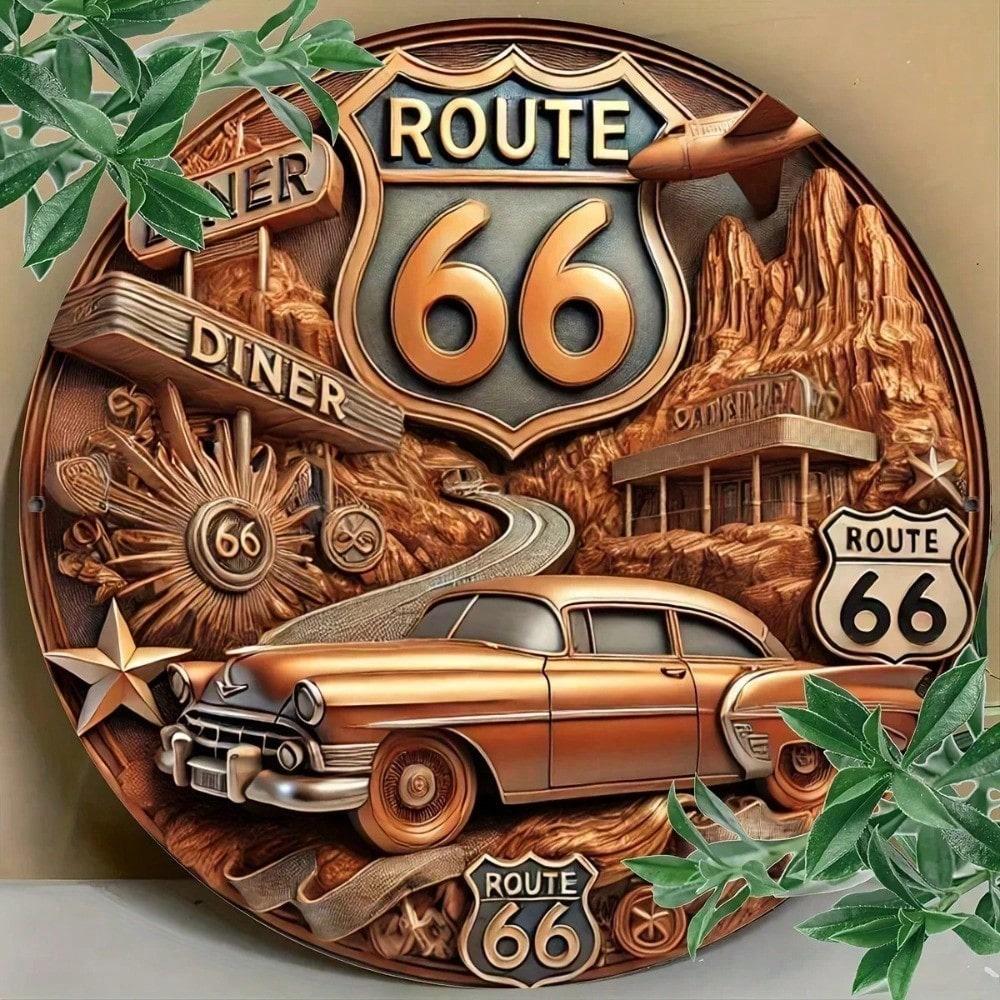 Vintage Tin Sign Retro Metal Wall Decor 8x8 Inch Rustic Bar Man Cave Garage