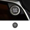 Black Carbon Fiber Car Engine Start Button Cover For Alfa Romeo Giulia 2017-