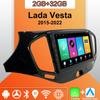 Android Carplay Car Radio For Lada Vesta 2015-2022 Multimedia Player Head Unit Stereo GPS Navigation BT WIFI 2+32GB