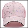 Mesh Cap Hat Fashion Design Casual Stylish Sports CZA026 [White Fang] Women's (Pink)