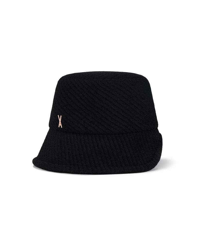 Bajal Va Studded Fleece Bonnet Hat Black