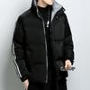 Two Bars Winter Casual Handsome Young Neutral Style Printed Label Thickened Men's Cotton-padded Jacket
