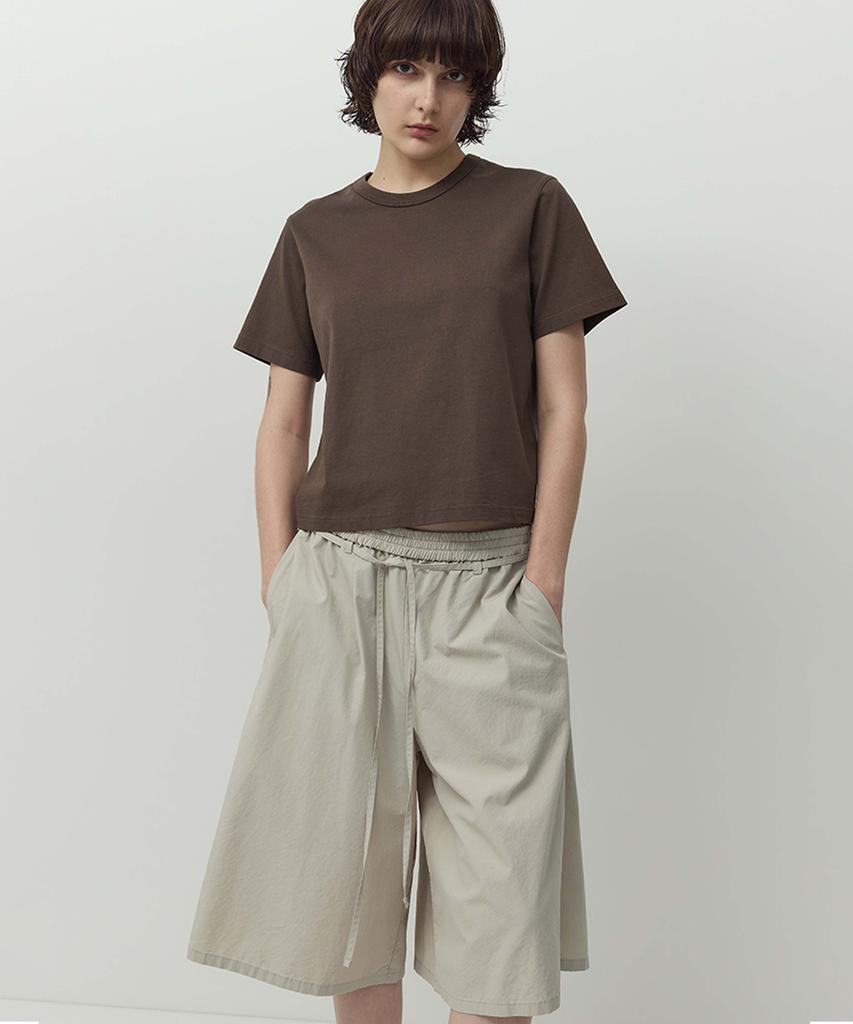 Leopeusaideuhwaiteulabel Essential 1/2 T-Shirt Dark Umber