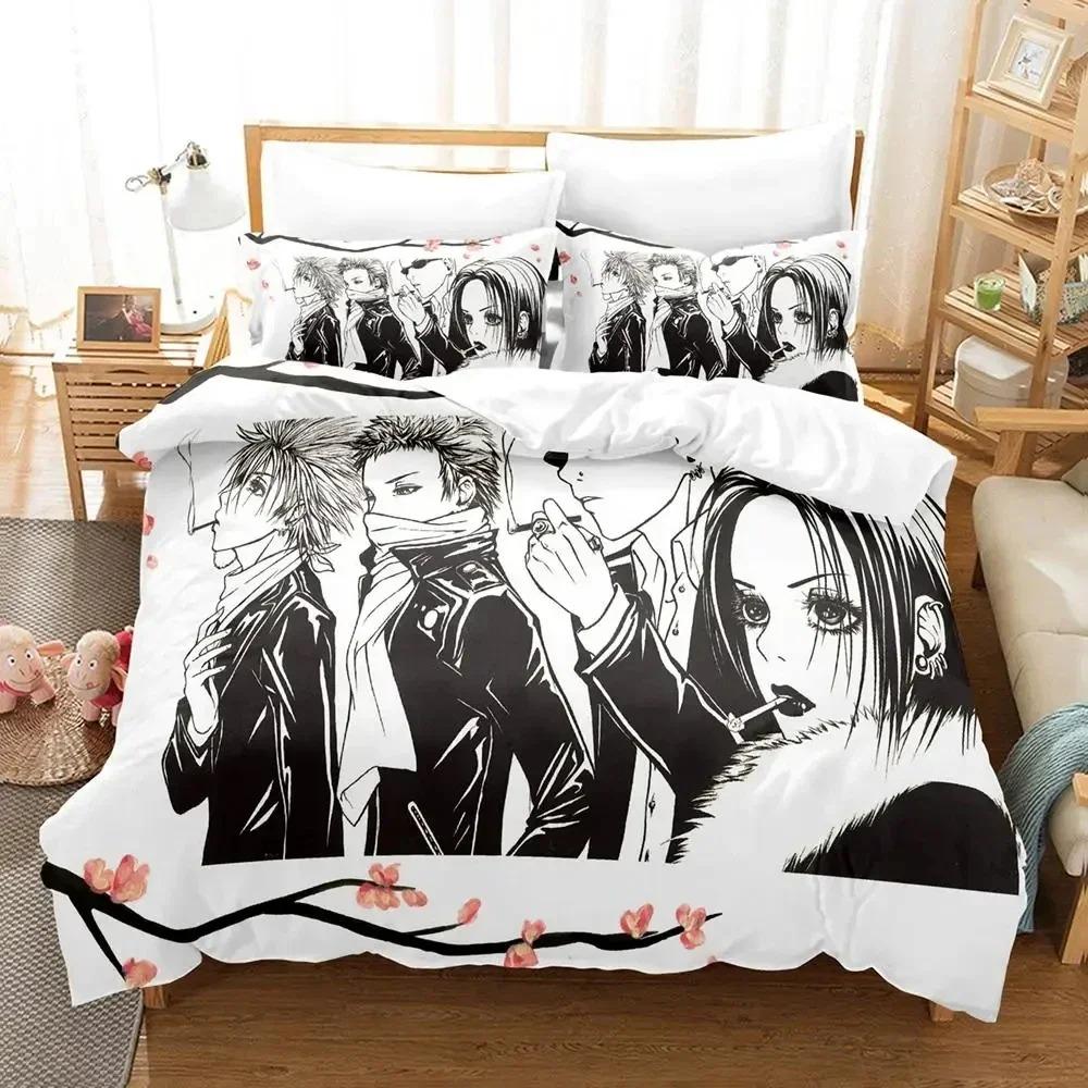 Anime NANA Black Stones Sängkläder Påslakan Sängset Täcke Örngott Täcke king Queen Size Pojkar Vuxen Sängklädesset