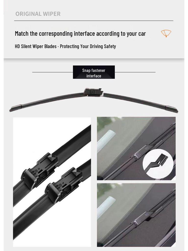 Original Frameless Silent Front Wiper Blade for Baojun Valli