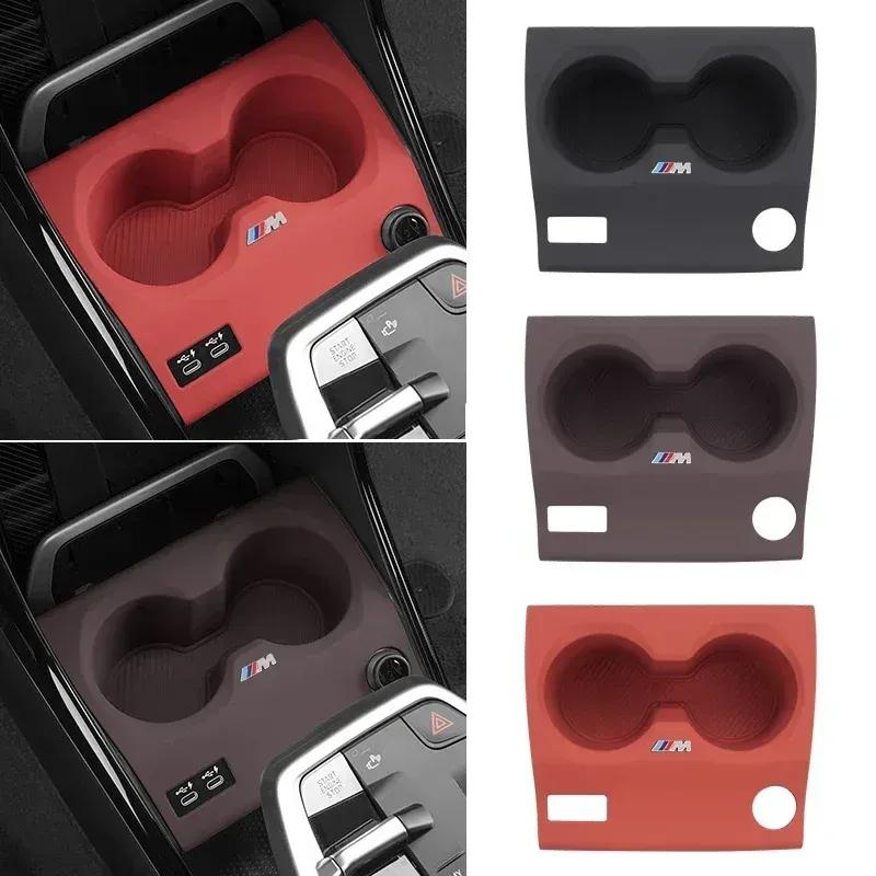 -Silicone Car Cup Holder Coasters For BMW X1 U11 2024 2025 LHD Center Console Bottle Holder Anti Slip Drink ert Organize