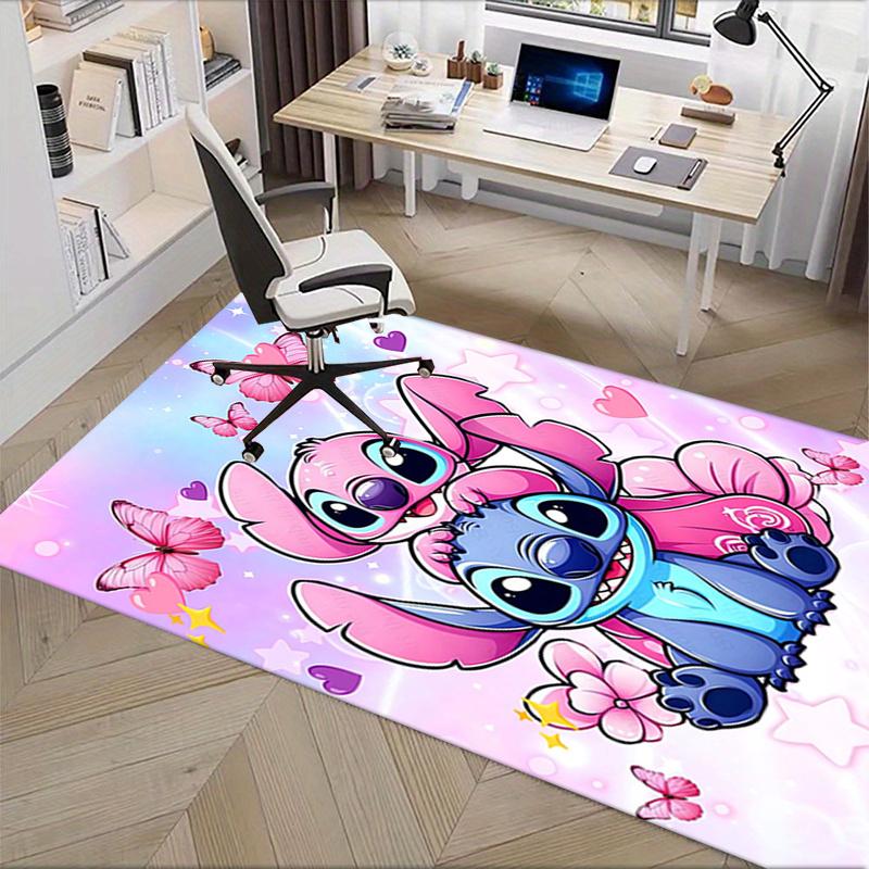 Office Rug Stitch, Cute Theme 3D Printed Anti-Slip Rug-Machine Washable for Living Room