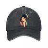 Retro Glam Bubble Pop Muse Portrait New Vintage Washed Cotton Baseball Cap Sun Hats