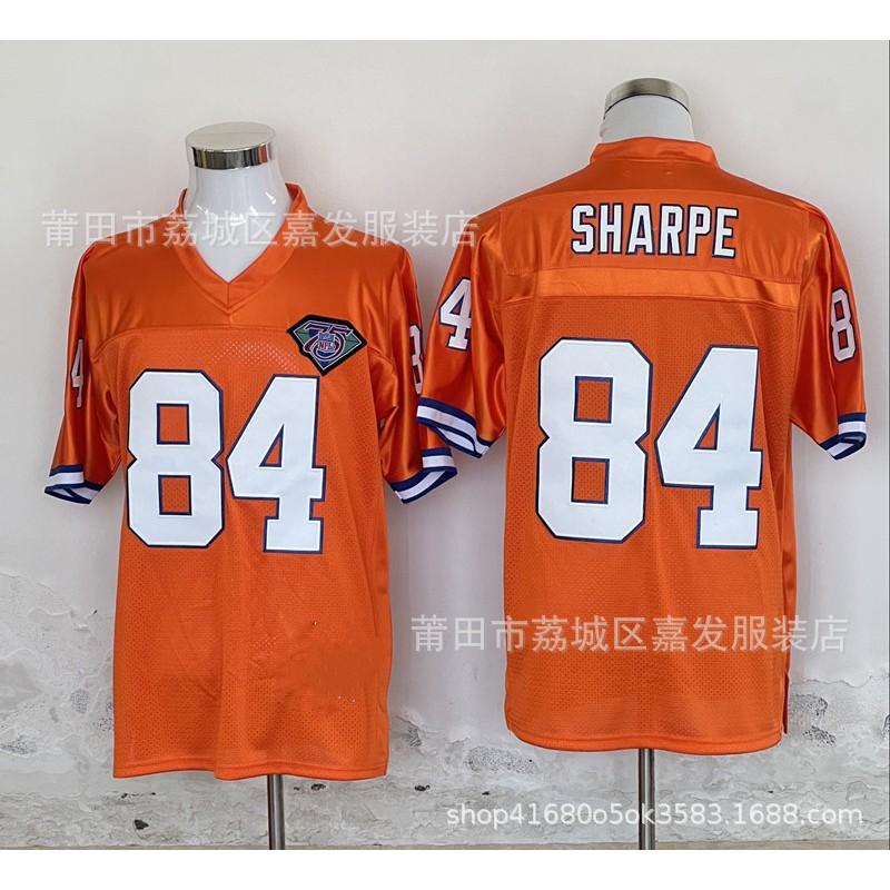 Retro Denver Broncos Football Jersey Mens Cotton Short Sleeve T-Shirt Vintage Style 7 84 27 77 49