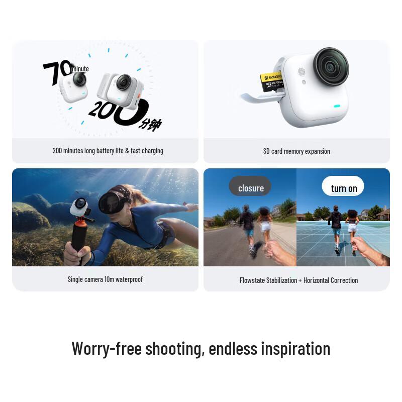 Insta360 GO Ultra 4K Pocket Action Camera (CN Version)
