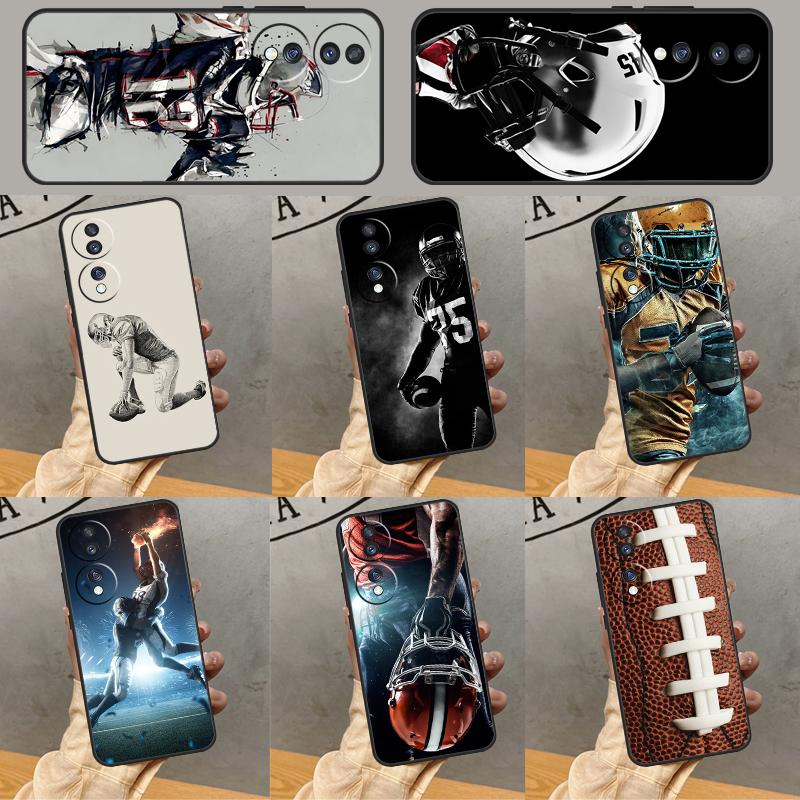 American Football Case For Honor Magic 7 Lite 5 6 Pro Honor 200 50 70 90 Lite X9b X9a X8b X8a X8 X9 X9c Cover