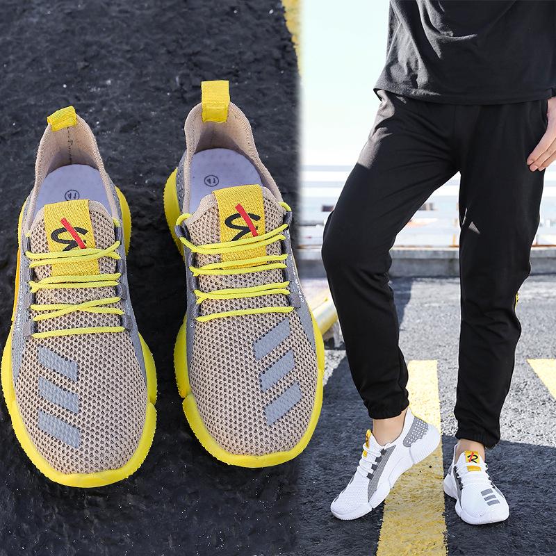 Spring Summer Men's Casual Sports Mesh Breathable Comfortable Outdoor Low Top Running Shoes