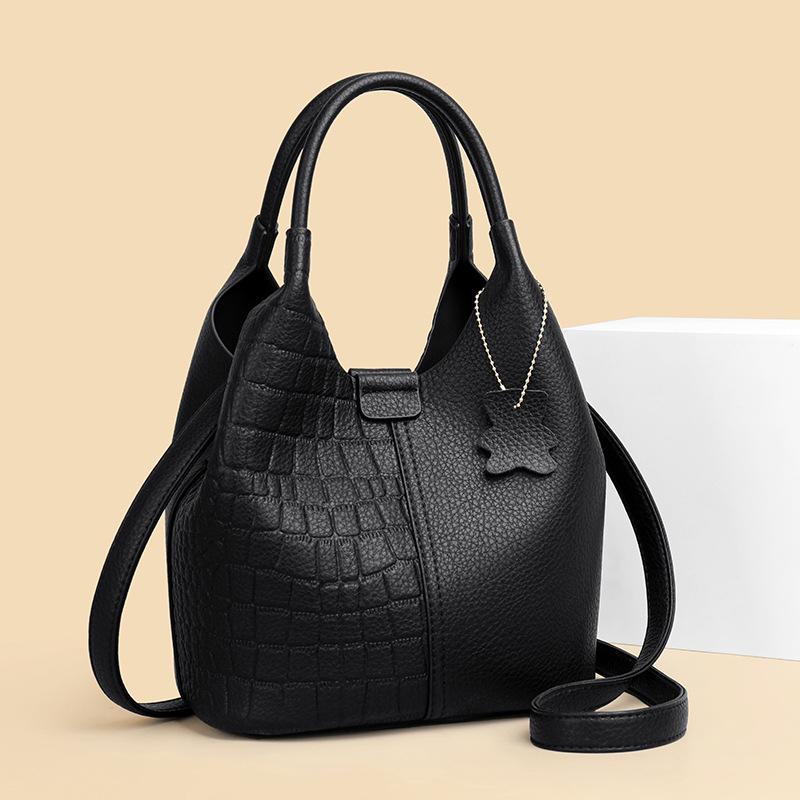 Grote capaciteit Dames Handtas van Zacht Leer - Nieuw 2025 Koreaanse Stijl, Modieuze Enkele Schouder Crossbody Tas voor Moeders