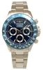 Technos T4C02NN Chronograaf 10 ATM Water Zilver Herenhorloge, Bestendig,