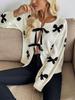 Women's Long-Sleeve Bow Knit Cardigan - 2026 Autumn/Winter New Collection