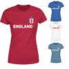 Engeland Voetbal Dames 100% Katoen T-shirt Heren T-shirts Top Voetbal Training Sport T-shirt Top