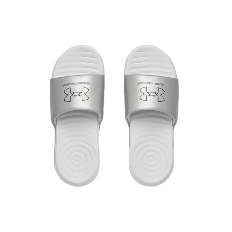 Under Armour Sandale Glisante Ușoare Ansa Încălțăminte Unisex Alb 3024199-100
