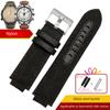 Sports Canvas Watchband Cowhide Bottom For TIMEX T2N720 T2N721 TW2R55500 24*16mm Army Green Brown Men's Watch Strap Bracelet