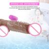 Penis Sleeve Vibrator Male Cock Ring Delay Ejaculation Penis Lasting Erection Sex Toy For Men Reusable Penis Ring Adult Products