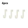 Multi-Purpose Hooks Kitchen Cabinet Door Back Hook Hanging Rack Clothes Coat Hat Towel Hanger Storage Hook Bathroom Accessories Punch-free Small Hook