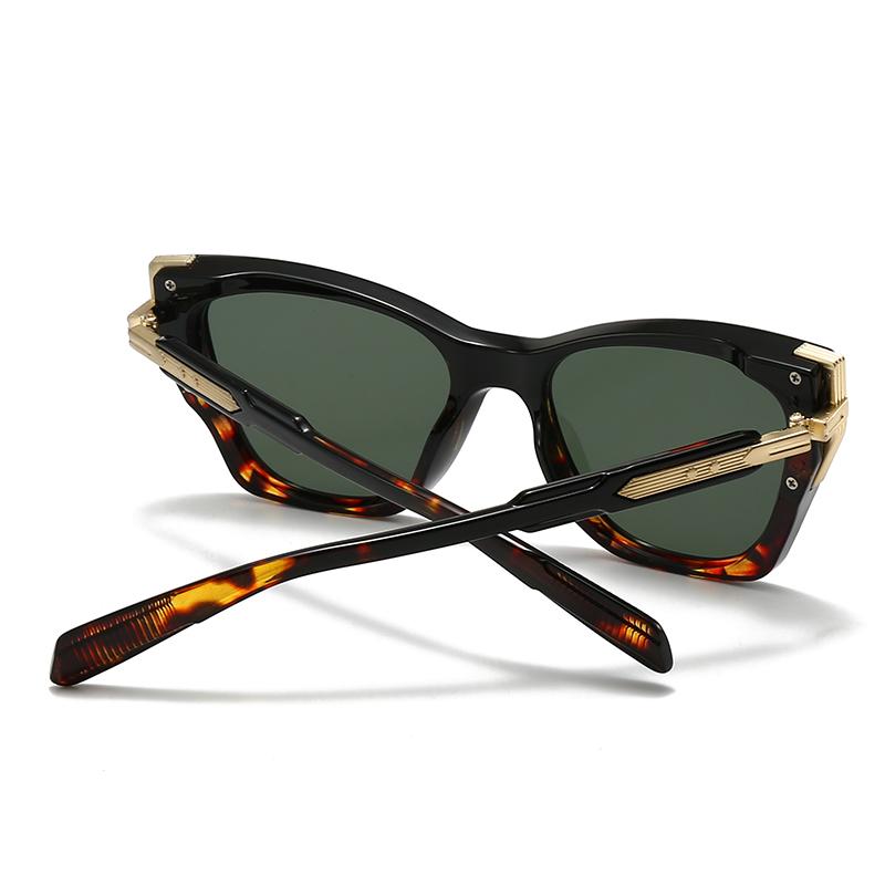 Neue Europäische Und Amerikanische Herren-Fliegerbrille Retro Doppelsteg Quadratische Fassung Sonnenbrille Lagerware 6