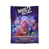 Inside Out Fleece Deken Cartoon Avontuur Komedie Nieuwigheid Plaid Dekens voor Bank Beddengoed Lounge 125*100cm Dekbed,