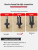 Gangtuo Household Screwdriver Set: German Flathead, Phillips, and Large Screwdrivers for Disassembly.